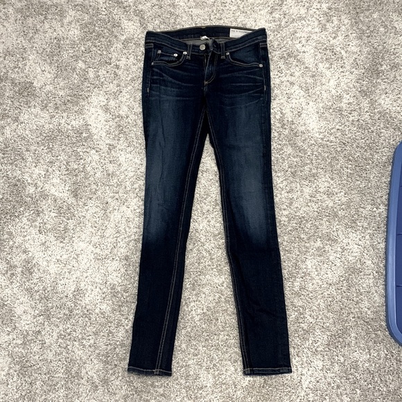 Rag and bone skinny dark blue jeans - Picture 1 of 3